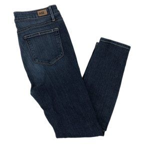 PAIGE Blue Mid-Rise Skinny Jeans | Made in USA